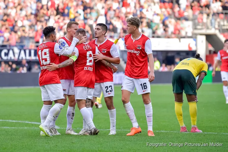 AZ houdt tweede plaats vast met ruime winst op Fortuna Sittard