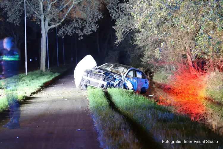 Auto total loss na eenzijdig ongeval Heilooër Zeeweg