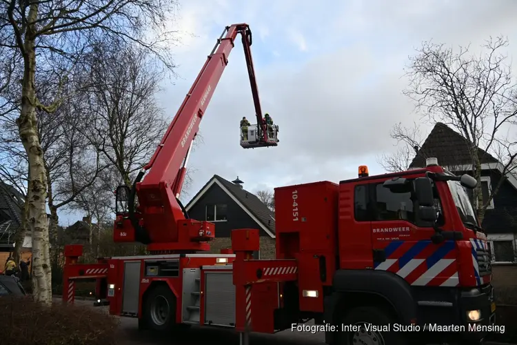 Schoorsteenbrand aan de Boswinde in Heiloo