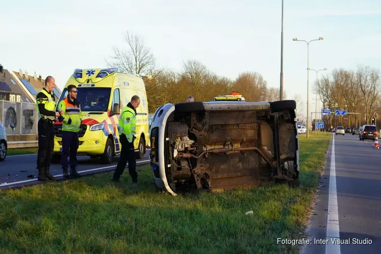 Gewonde bij botsing op Heilooër Tolweg