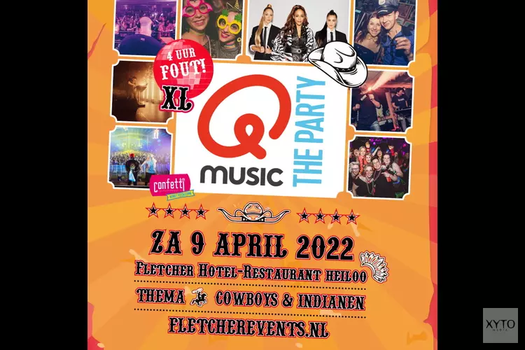 Op zaterdag 9 april 2022 komt Qmusic the Party XL – 4uur FOUT! terug naar Fletcher Hotel-Restaurant Heiloo